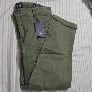 GAP Women's Olive Chinos